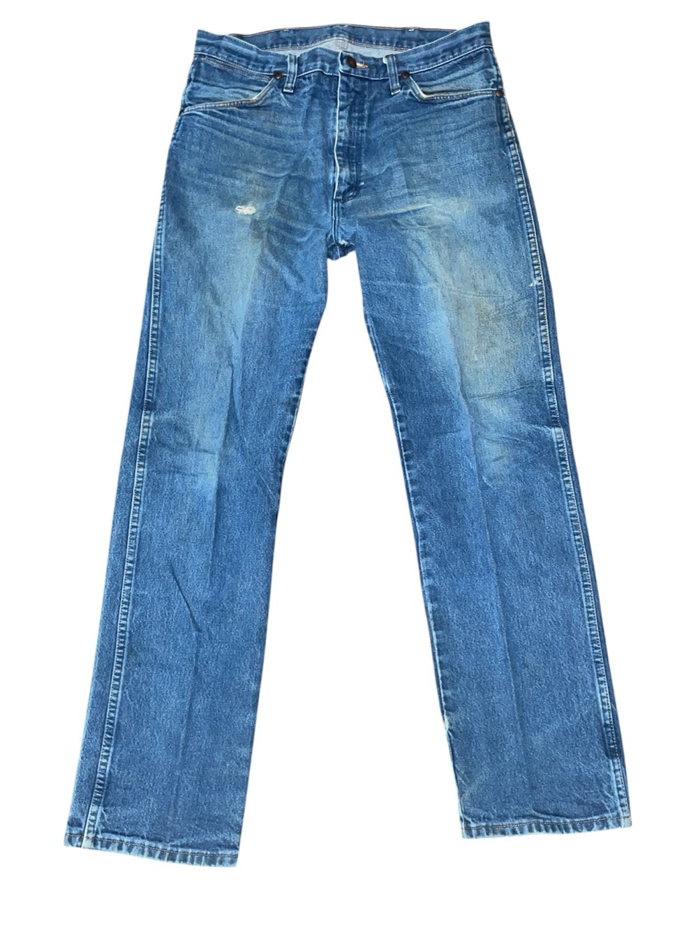 Wrangler 13MWZ USA Made Western Denim Jeans 34x34 Vintage Wash